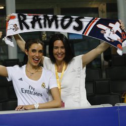 Pilar Rubio y Vania Millán en la final de la Champions League 2016