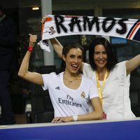 Pilar Rubio y Vania Millán en la final de la Champions League 2016