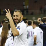 Karim Benzema en la final de la Champions League 2016