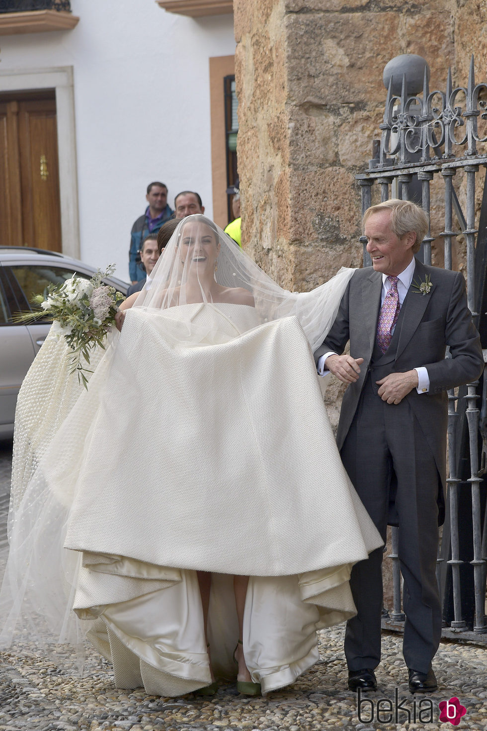El duque de Wellesley acompañó a su hija Charlotte Wellesley al altar en Granada