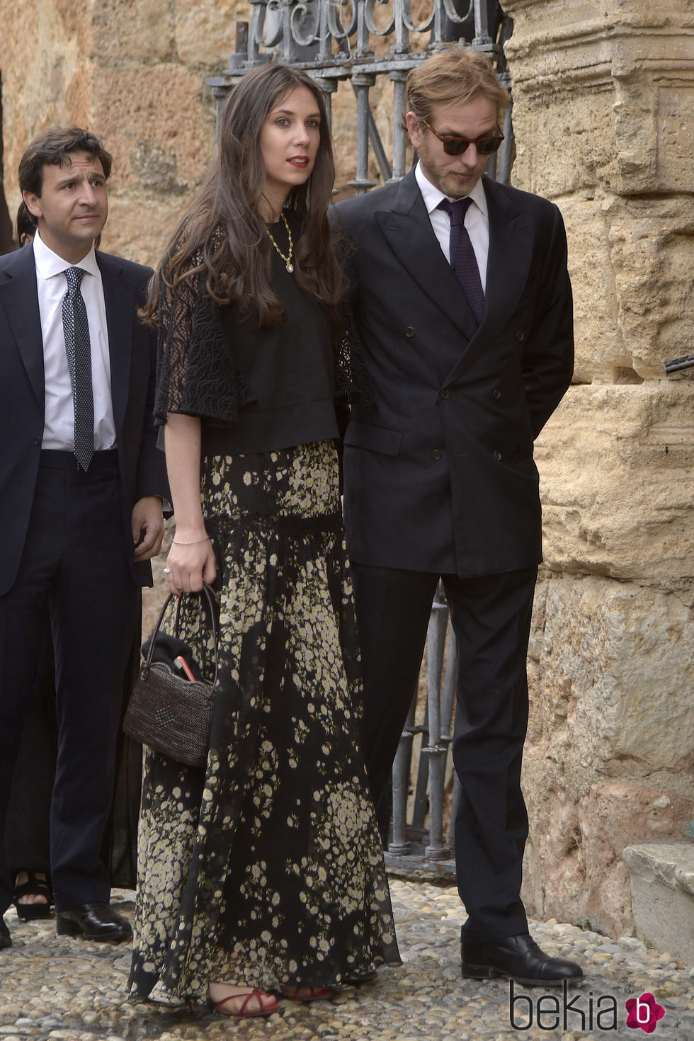 Andrea Casiraghi y Tatiana Santo Domingo durante la boda de Alejando Santo Domingo y Charlotte Wellesley