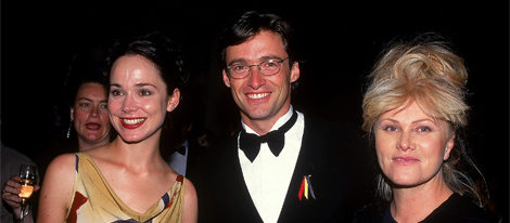Francis O'Connor, Hugh Jackman y Deborra-Lee Furness en los Australian Film Industry Awards 1997