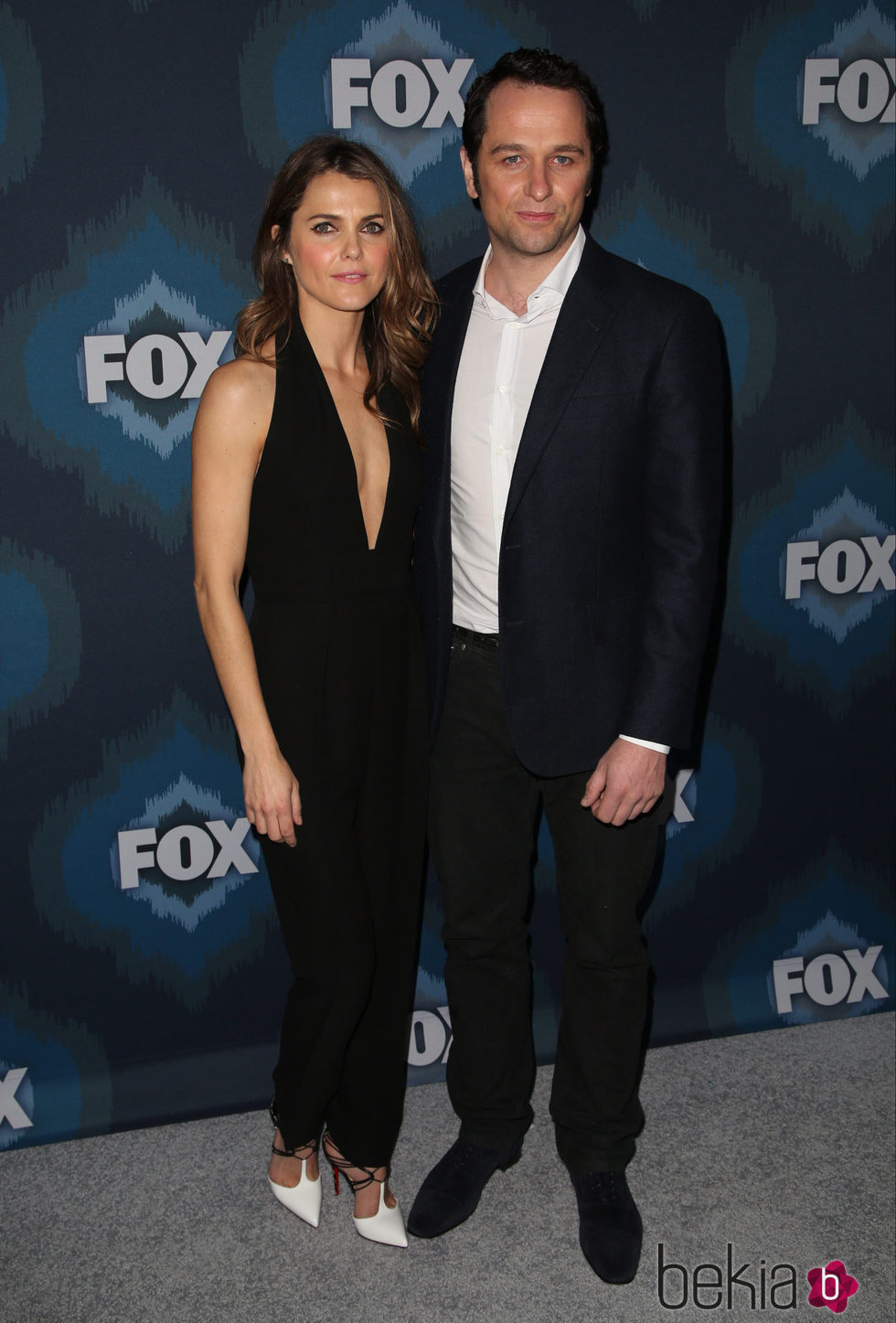 Keri Russell y Matthew Rhys en un evento de FOX