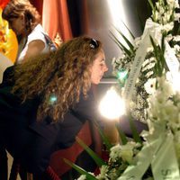 Rocío Carrasco en el entierro de su madre Rocío Jurado