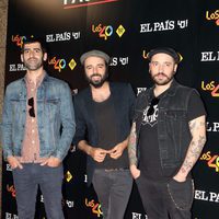 Juancho, Gerbass y Ruly del grupo Sidecars durante la gira 'One on one' de PaulMcCartney en Madrid