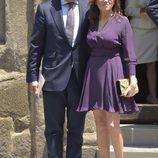 Jaime Martínez Bordiú y Marta Fernández durante la comunión de Eugenia de Borbón en Madrid