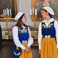 Sofia Hellvist y Magdalena de Suecia en el Día Nacional de Suecia 2016