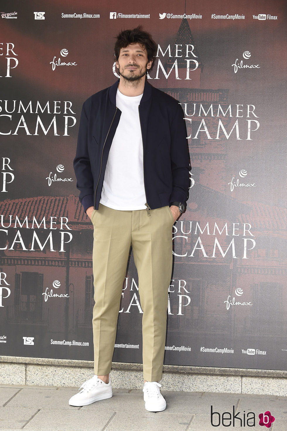 Andrés Velencoso en la presentación de la película 'Summer Camp'