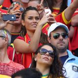 Marta Domínguez, novia de Thibaut Courtois, en el Mundial de Brasil 2014