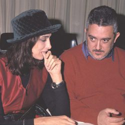 María Barranco con el director de cine Imanol Uribe