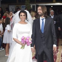 Juan Carmona y Sara Verdasco en su boda