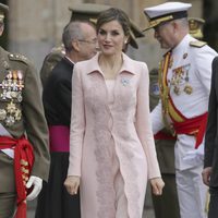 La Reina Letizia en la entrega de la Bandera Nacional en Salamanca
