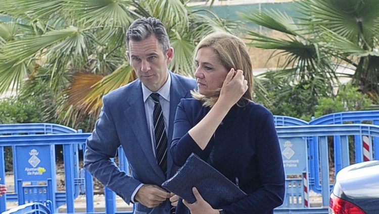 La Infanta Cristina e Iñaki Urdangarín en el segundo día de presentación de conclusiones del juicio de Nóos