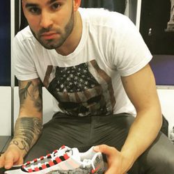 Jesé Rodríguez presentando unas nuevas zapatillas de deporte