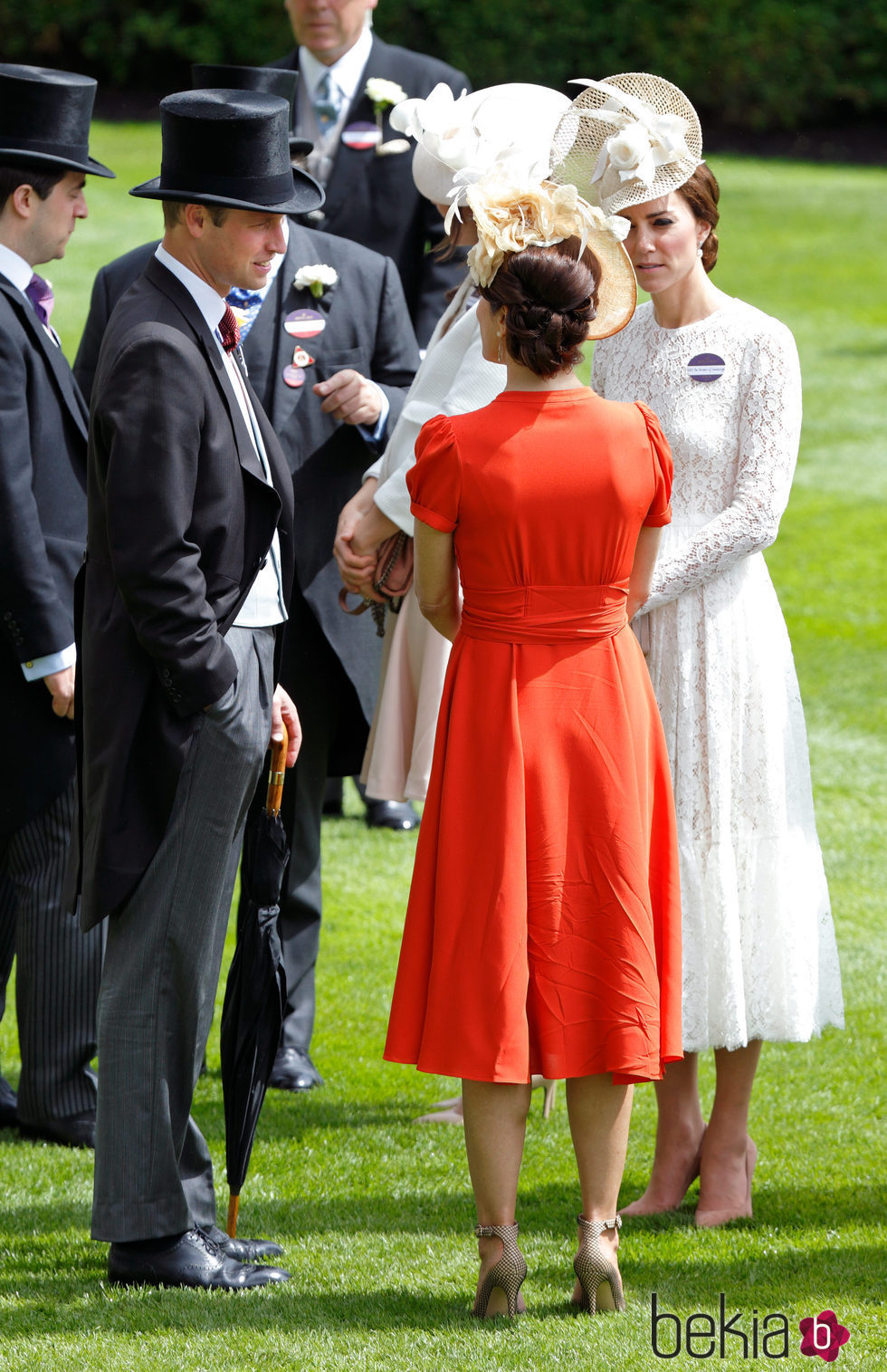 Los Duques de Cambridge y Mary de Dinamarca en Ascot 2016
