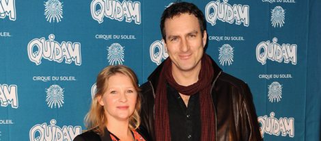 Joanna Page y James Thornton en el espectáculo 'Quidam' del 'Circo de Sol'