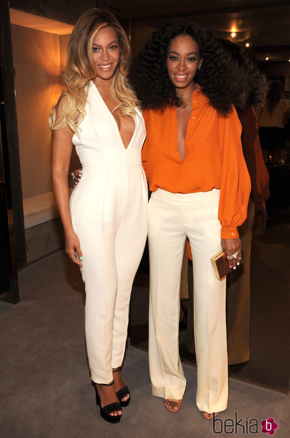 Beyoncé y Solange Knowles en el aniversario de la fundación 'Chime For Change'