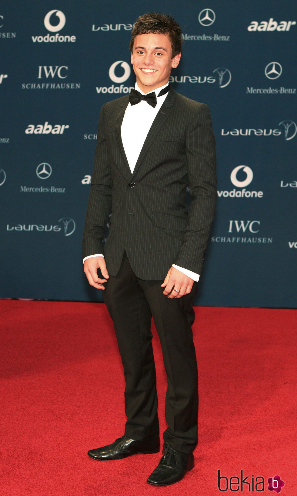 Tom Daley durante 'the Laureus Awards' en Abu Dhabi