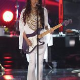 Sheila E. durante su actuación en los BET Awards 2016