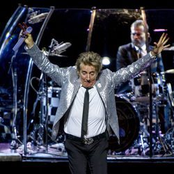 Rod Stewart durante su concierto en el Teatro Real de Madrid