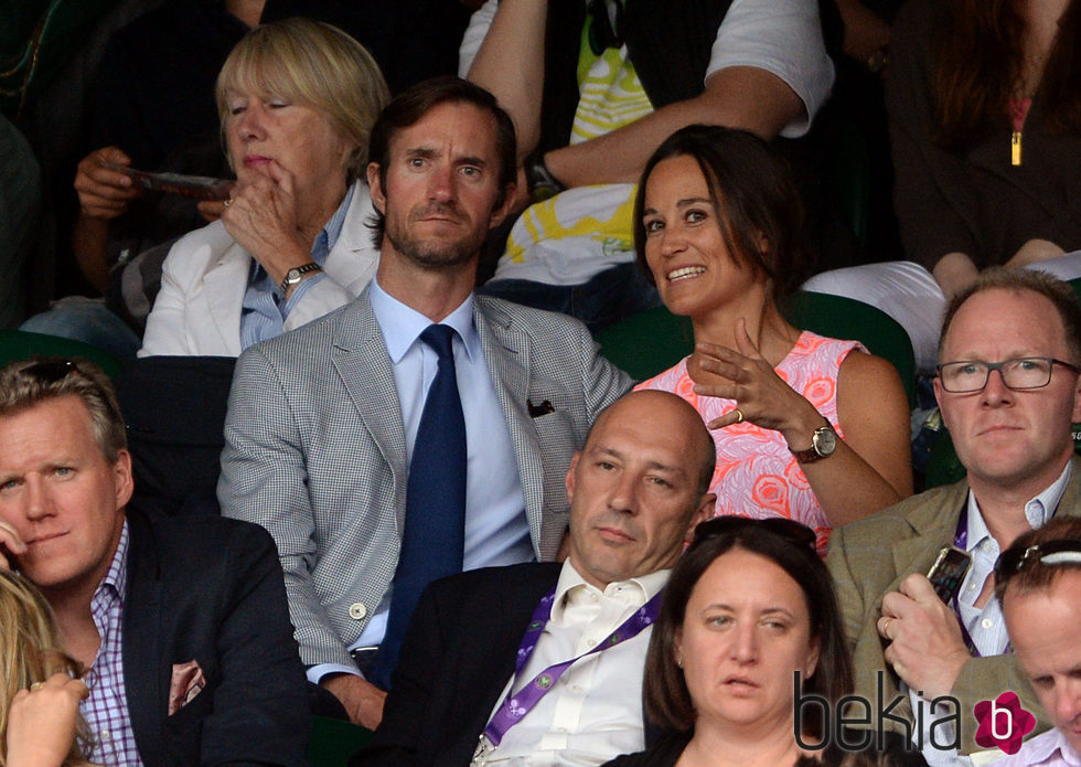 Pippa Middleton y su novio James Matthews en Wimbledon 2016