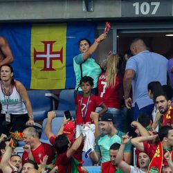 La familia de Cristiano Ronaldo en la final de la Eurocopa 2016