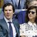 Benedict Cumberbatch y su mujer Sophie Hunter en la final de Wimbledon 2016