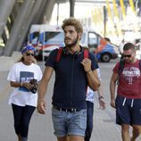 Jorge Díaz a su llegada a Madrid para la final de 'Supervivientes 2016'