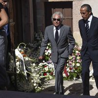 Palomo Linares en el funeral de Víctor Barrio en Sepúlveda (Segovia)
