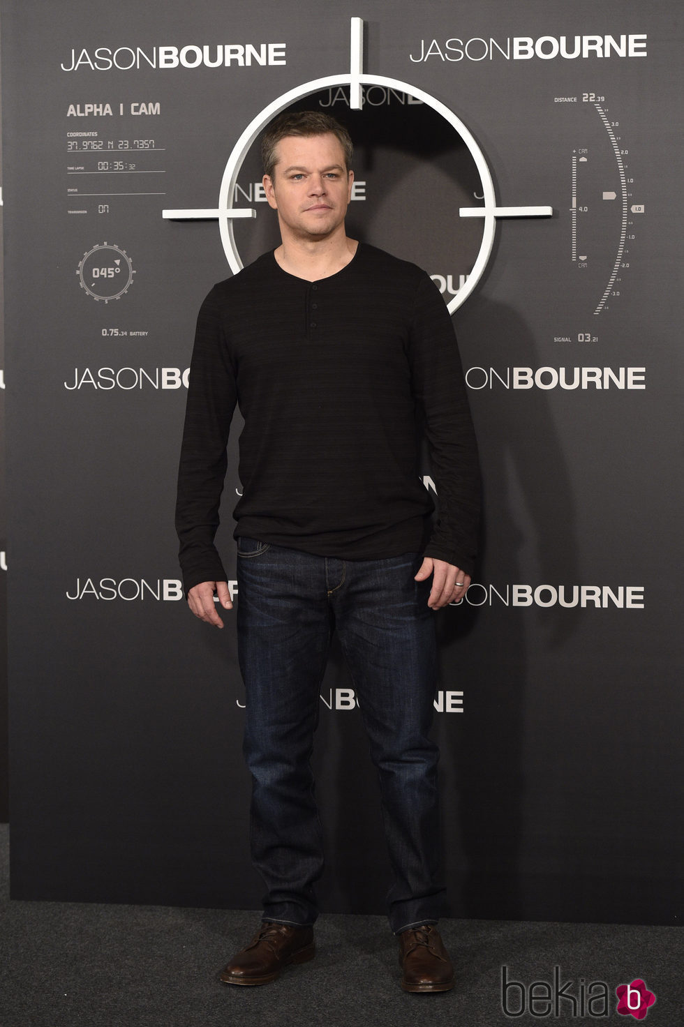 Matt Damon en el photocall de 'Jason Bourne' en Madrid