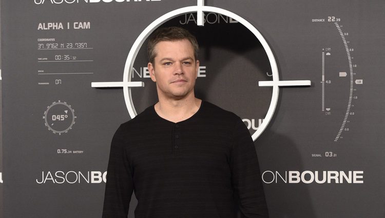 Matt Damon en el photocall de 'Jason Bourne' en Madrid