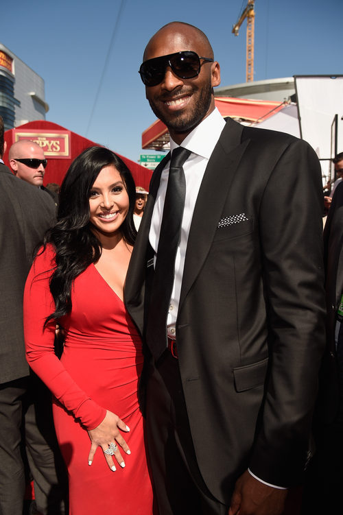 Kobe Bryant y su mujer Vanessa Bryant en los premios ESPY 2016