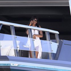 Naomi Campbell disfrutando de su vacaciones en Ibiza