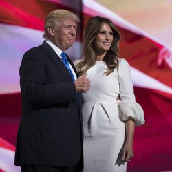 Donald y Melania Trump durante una convención