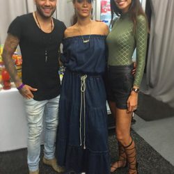 Dani Alves y Joana Sanz con Rihanna en Barcelona