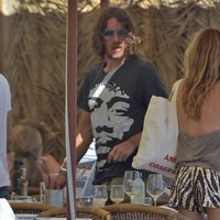 Carles Puyol y Vanesa Lorenzo durante sus vacaciones en Ibiza