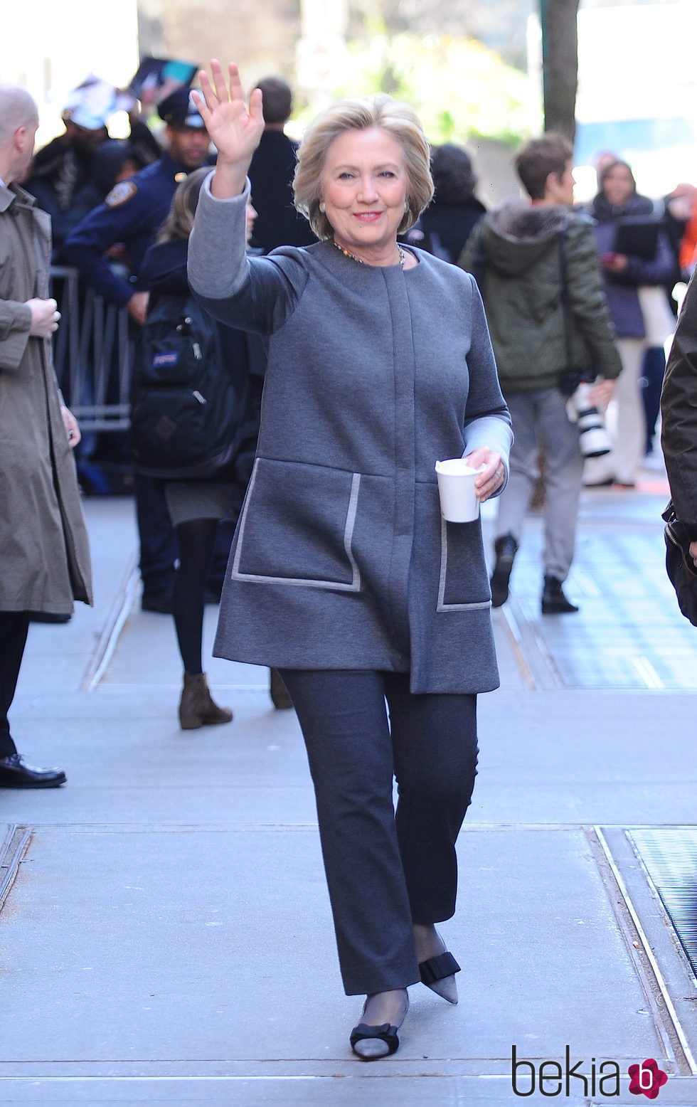 Hillary Clinton durante una visita a Nueva York