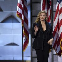 Chloe Moretz en la Convención Demócrata de Hillary Clinton