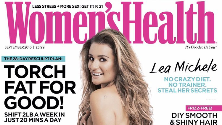 Lea Michele en la portada de Women's Health UK