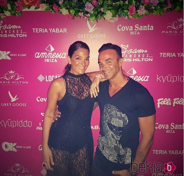 Luis Rollán y Raquel Bollo en la discoteca Amnesia en Ibiza