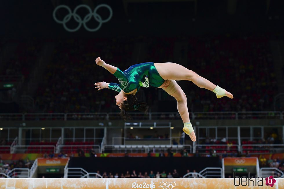 La gimnasta Alexa Moreno en los Juegos Olímpicos de Río 2016