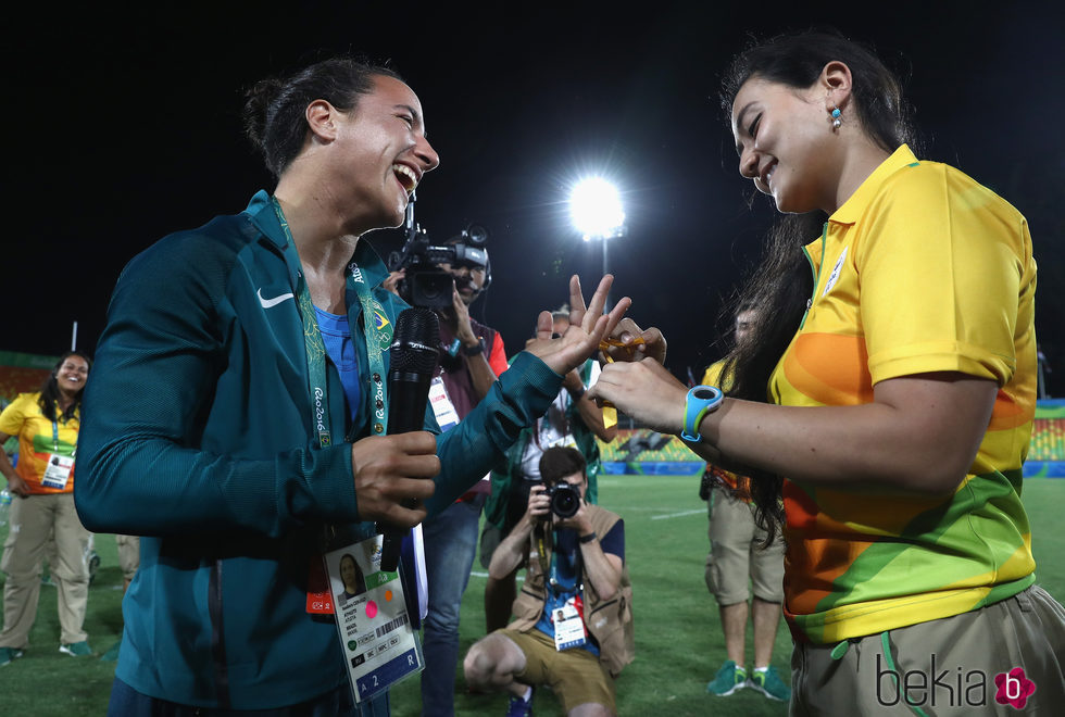 Marjorie Enya e Isadora Cerullo en los Juegos Olímpicos de Río 2016
