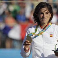 Maialen Chourraut en el podio de Río 2016