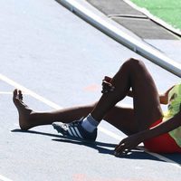 Etenesh Diro durante los 3000 metros en los juegos Olímpicos de Río 2016
