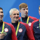 Michael Phelps, Conor Dwyer, Francis Haas y Ryan Lochte en Río 2016