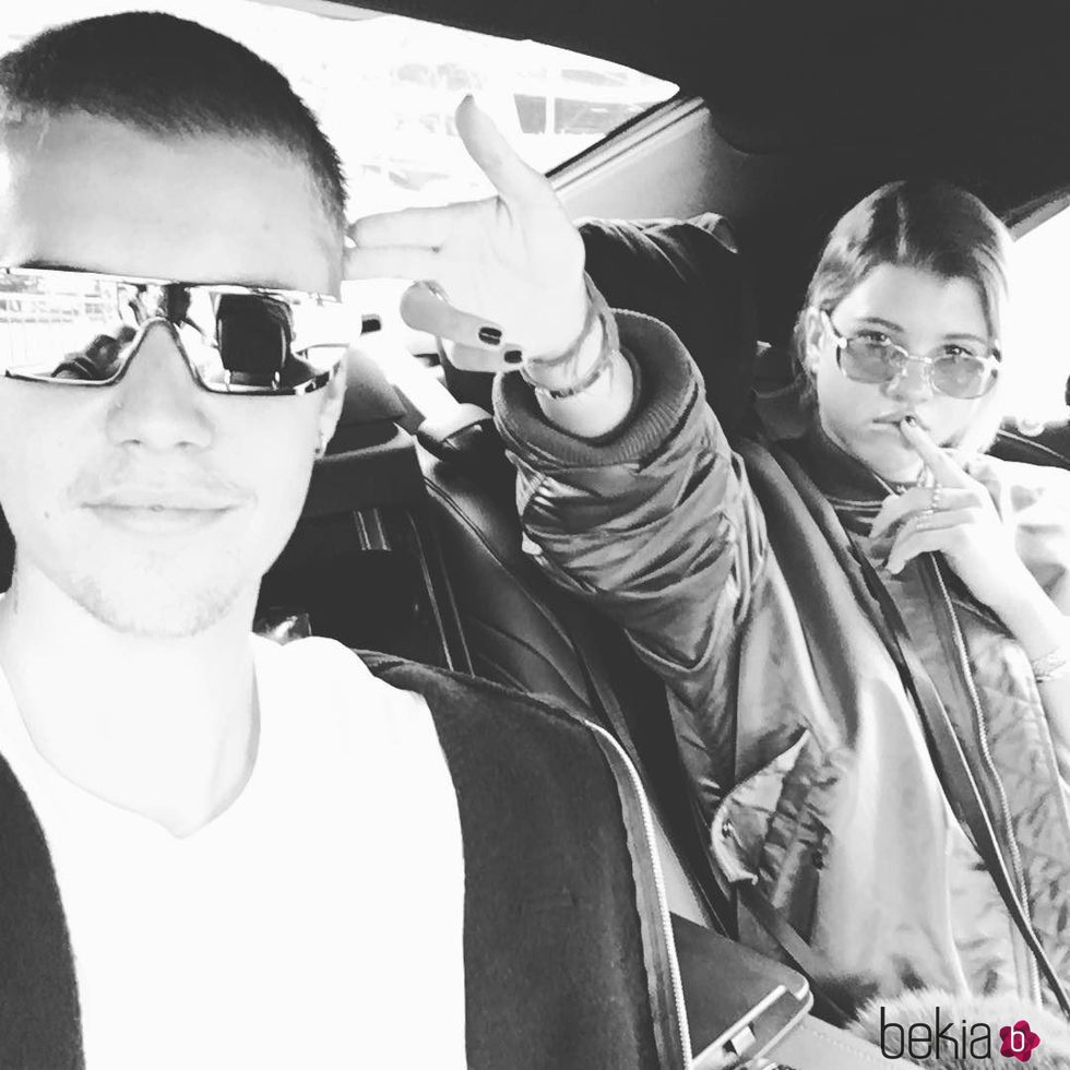 Justin Bieber y Sofía Richie en Instagram