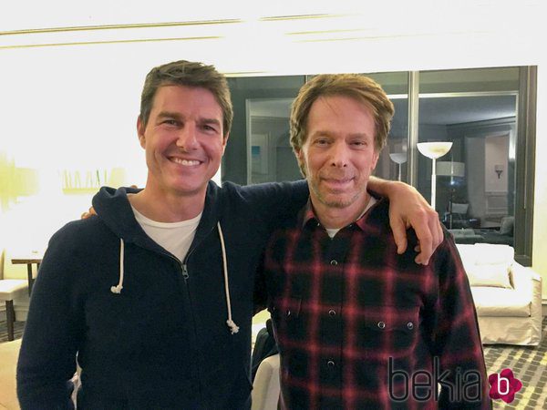 Tom Cruise con el productor Jerry Bruckheimer