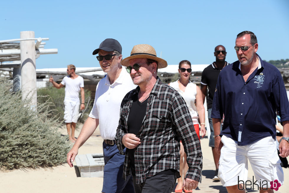 Bill Gates y Bono, vacaciones en Saint Tropez