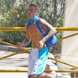 Justin Bieber haciendo deporte