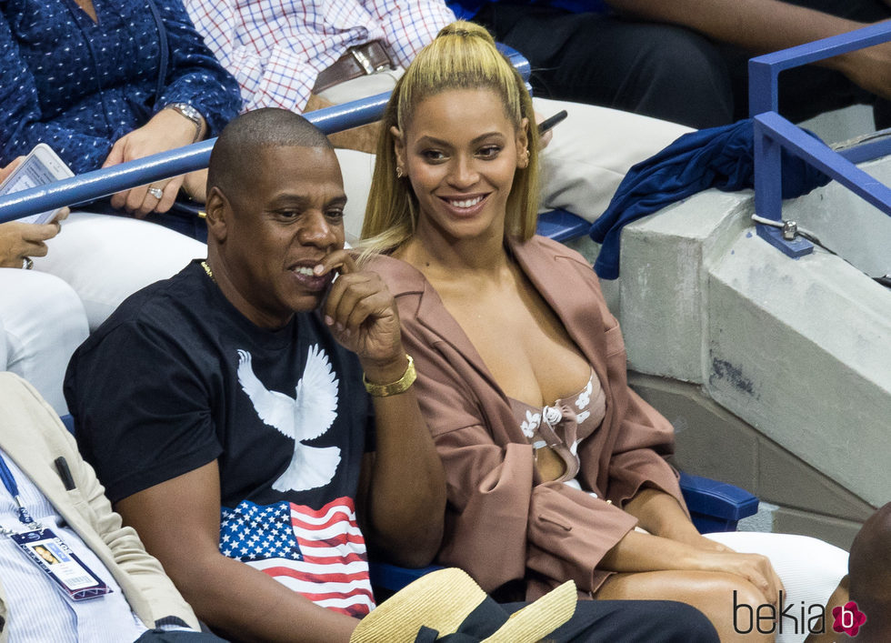 Beyoncé y Jay Z en el US Open de Nueva York en 2016